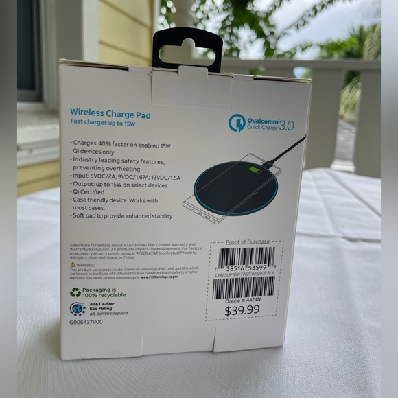 AT&T wireless charge pad - Picture 4 of 5